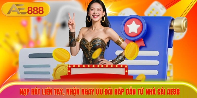 Nạp rút liền tay, nhận ngay ưu đãi hấp dẫn từ nhà cái ae88
